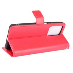 Lacné Kryty | Knižkové puzdro Shockproof Horse Texture červené – Xiaomi 11T / 11T Pro | Lacné Kryty