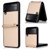 Lacné Kryty | Kryt Carbon Fiber biely – Samsung Galaxy Z Flip 3 | Lacné Kryty