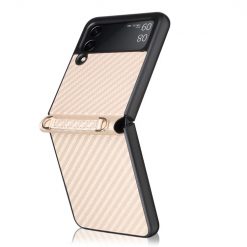 Kryt Carbon Fiber zlatý – Samsung Galaxy Z Flip 3 | Lacné Kryty Lacné Kryty | Kryt Carbon Fiber zlatý – Samsung Galaxy Z Flip 3 | Lacné Kryty