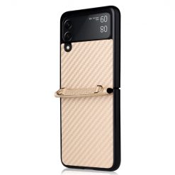 Kryt Carbon Fiber zlatý – Samsung Galaxy Z Flip 3 | Lacné Kryty Lacné Kryty | Kryt Carbon Fiber zlatý – Samsung Galaxy Z Flip 3 | Lacné Kryty