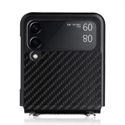 Lacné Kryty | Kryt Carbon Fiber čierny – Samsung Galaxy Z Flip 3 | Lacné Kryty