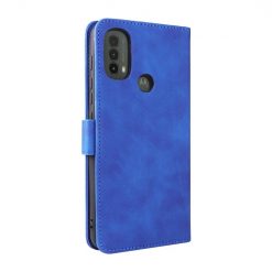 Lacné Kryty | Peňaženkové puzdro Solid modré – Motorola Moto E20 / E30 / E40 | Lacné Kryty