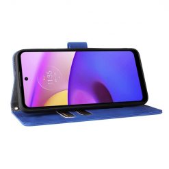 Lacné Kryty | Peňaženkové puzdro Solid modré – Motorola Moto E20 / E30 / E40 | Lacné Kryty