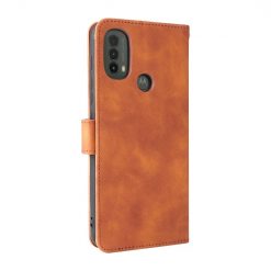 Lacné Kryty | Peňaženkové puzdro Solid hnedé – Motorola Moto E20 / E30 / E40 | Lacné Kryty