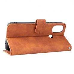 Lacné Kryty | Peňaženkové puzdro Solid hnedé – Motorola Moto E20 / E30 / E40 | Lacné Kryty