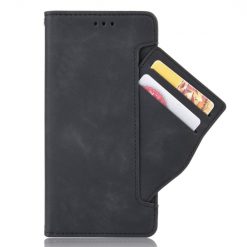 Lacné Kryty | Peňaženkové puzdro Slots case čierne – Motorola Moto E20 / E30 / E40 | Lacné Kryty