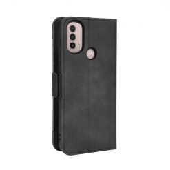 Lacné Kryty | Peňaženkové puzdro Slots case čierne – Motorola Moto E20 / E30 / E40 | Lacné Kryty