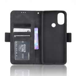 Lacné Kryty | Peňaženkové puzdro Slots case čierne – Motorola Moto E20 / E30 / E40 | Lacné Kryty