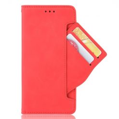 Lacné Kryty | Peňaženkové puzdro Slots case červené – Motorola Moto E20 / E30 / E40 | Lacné Kryty