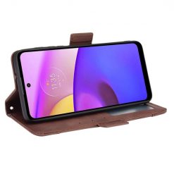 Peňaženkové puzdro Slots case hnedé – Motorola Moto E20 / E30 / E40 | Lacné Kryty Lacné Kryty | Peňaženkové puzdro Slots case hnedé – Motorola Moto E20 / E30 / E40 | Lacné Kryty