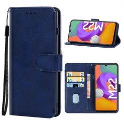 Lacné Kryty | Knižkové puzdro Splashy case modré – Samsung Galaxy M22 / A22 (4G) | Lacné Kryty
