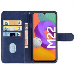 Lacné Kryty | Knižkové puzdro Splashy case modré – Samsung Galaxy M22 / A22 (4G) | Lacné Kryty