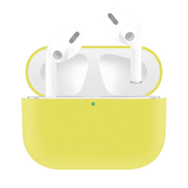 Silikónové puzdro Solid case žlté – Apple AirPods Pro