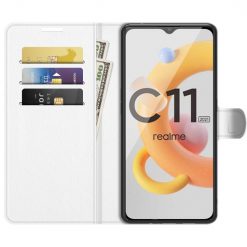 Peňaženkové puzdro Litchi biele – Realme C11 2021 | Lacné Kryty Lacné Kryty | Peňaženkové puzdro Litchi biele – Realme C11 2021 | Lacné Kryty