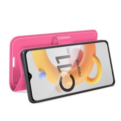 Peňaženkové puzdro Litchi ružové – Realme C11 2021 | Lacné Kryty Lacné Kryty | Peňaženkové puzdro Litchi ružové – Realme C11 2021 | Lacné Kryty