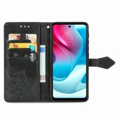 Peňaženkové puzdro Embossing Pattern Mandala Flower čierne – Motorola Moto G60s | Lacné Kryty Lacné Kryty | Peňaženkové puzdro Embossing Pattern Mandala Flower čierne – Motorola Moto G60s | Lacné Kryty
