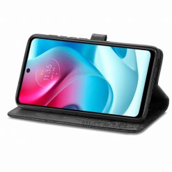 Peňaženkové puzdro Embossing Pattern Mandala Flower čierne – Motorola Moto G60s | Lacné Kryty Lacné Kryty | Peňaženkové puzdro Embossing Pattern Mandala Flower čierne – Motorola Moto G60s | Lacné Kryty