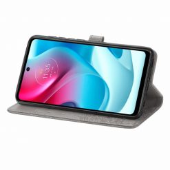 Peňaženkové puzdro Embossing Pattern Mandala Flower sivé – Motorola Moto G60s | Lacné Kryty Lacné Kryty | Peňaženkové puzdro Embossing Pattern Mandala Flower sivé – Motorola Moto G60s | Lacné Kryty