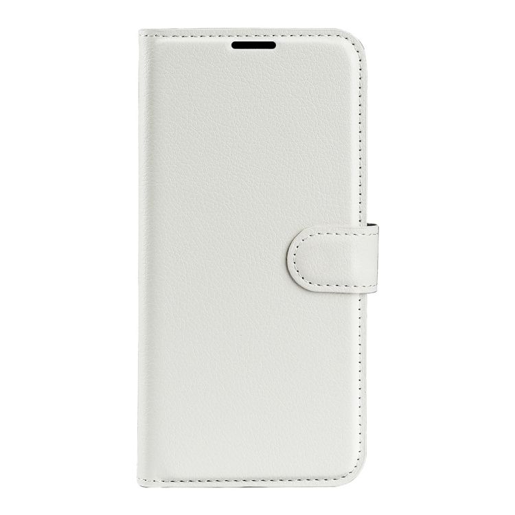 Peňaženkové puzdro Litchi biele – Samsung Galaxy M22