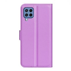 Peňaženkové puzdro Litchi fialové – Samsung Galaxy M22 | Lacné Kryty Lacné Kryty | Peňaženkové puzdro Litchi fialové – Samsung Galaxy M22 | Lacné Kryty