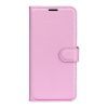 Lacné Kryty | Peňaženkové puzdro Litchi ružové – Samsung Galaxy M22 | Lacné Kryty