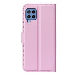 Lacné Kryty | Peňaženkové puzdro Litchi bledoružové – Samsung Galaxy M22 | Lacné Kryty