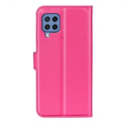 Lacné Kryty | Peňaženkové puzdro Litchi ružové – Samsung Galaxy M22 | Lacné Kryty