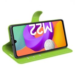 Peňaženkové puzdro Litchi limetkové – Samsung Galaxy M22 | Lacné Kryty Lacné Kryty | Peňaženkové puzdro Litchi limetkové – Samsung Galaxy M22 | Lacné Kryty