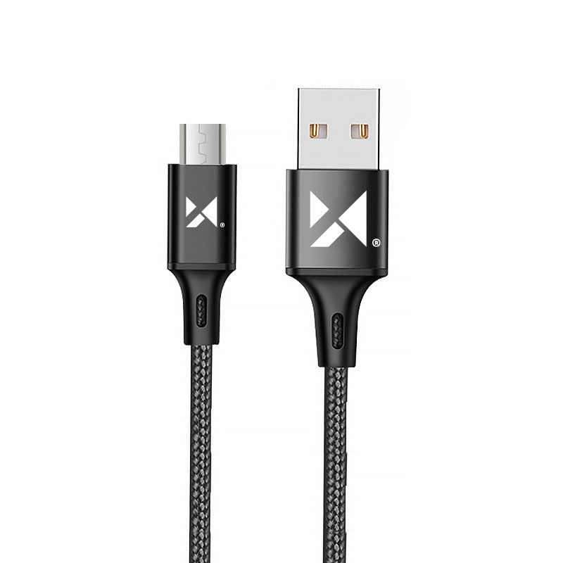 Dátový kábel Wozinsky WUC-M2B micro USB 2,4A 2m čierny
