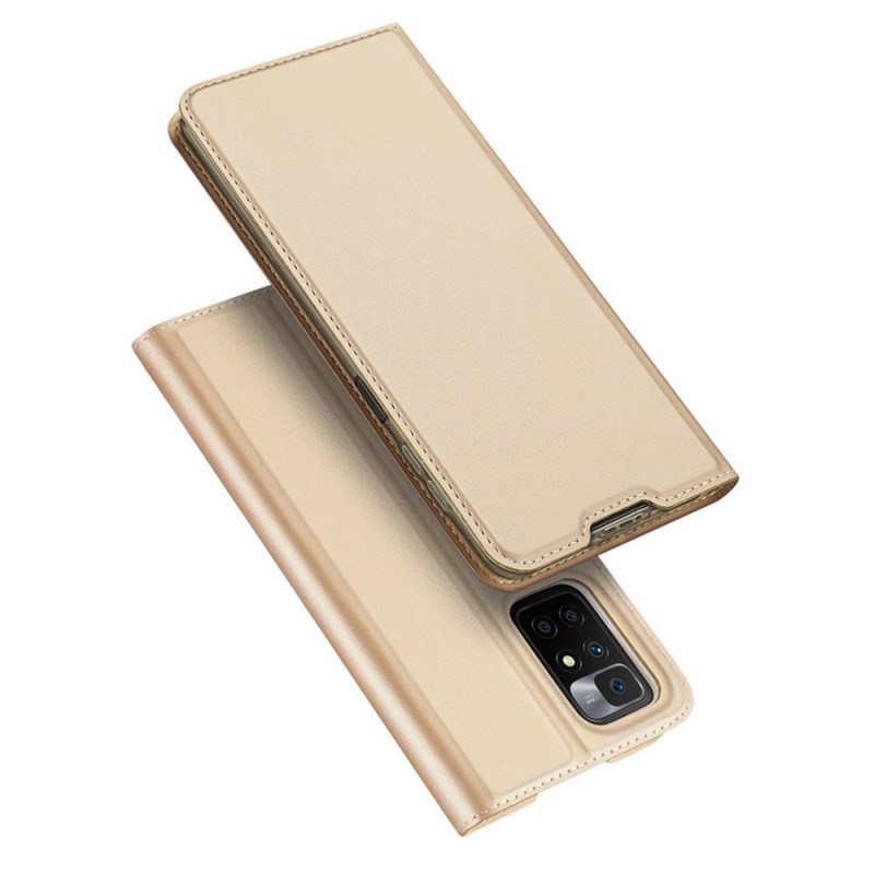 Peňaženkové puzdro Dux Ducis Skin Pro zlaté – Xiaomi Redmi 10 / 10 2022