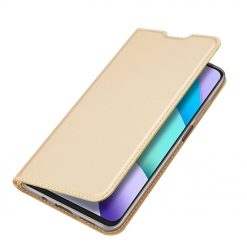 Lacné Kryty | Peňaženkové puzdro Dux Ducis Skin Pro zlaté – Xiaomi Redmi 10 / 10 2022 | Lacné Kryty