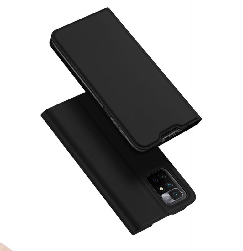 E-shop Peňaženkové puzdro Dux Ducis Skin Pro čierne – Xiaomi Redmi 10 / 10 2022