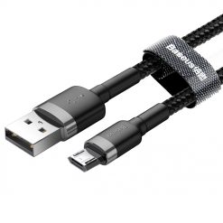Lacné Kryty | Dátový kábel Baseus Cafule Cable USB / Micro USB QC3.0 3A 2m čierny | Lacné Kryty