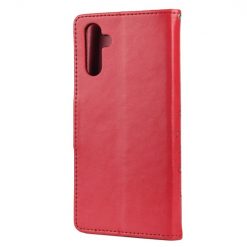 Peňaženkové puzdro Embossing Pattern Motýľ a kvet červené – Samsung Galaxy A13 5G | Lacné Kryty Lacné Kryty | Peňaženkové puzdro Embossing Pattern Motýľ a kvet červené – Samsung Galaxy A13 5G | Lacné Kryty