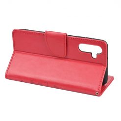 Peňaženkové puzdro Embossing Pattern Motýľ a kvet červené – Samsung Galaxy A13 5G | Lacné Kryty Lacné Kryty | Peňaženkové puzdro Embossing Pattern Motýľ a kvet červené – Samsung Galaxy A13 5G | Lacné Kryty