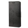 Lacné Kryty | Peňaženkové puzdro Embossing Pattern Motýľ a kvet modré – Samsung Galaxy A13 5G | Lacné Kryty