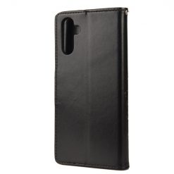 Peňaženkové puzdro Embossing Pattern Motýľ a kvet čierne – Samsung Galaxy A13 5G | Lacné Kryty Lacné Kryty | Peňaženkové puzdro Embossing Pattern Motýľ a kvet čierne – Samsung Galaxy A13 5G | Lacné Kryty
