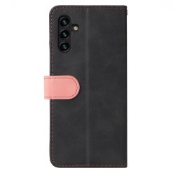 Peňaženkové puzdro Stitching čierno-ružové – Samsung Galaxy A13 5G | Lacné Kryty Lacné Kryty | Peňaženkové puzdro Stitching čierno-ružové – Samsung Galaxy A13 5G | Lacné Kryty