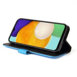 Lacné Kryty | Peňaženkové puzdro Stitching čierno-modré – Samsung Galaxy A13 5G | Lacné Kryty