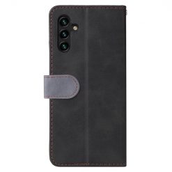 Lacné Kryty | Peňaženkové puzdro Stitching čierno-sivé – Samsung Galaxy A13 5G | Lacné Kryty