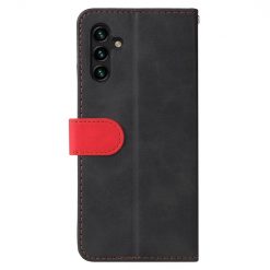 Lacné Kryty | Peňaženkové puzdro Stitching čierno-červené – Samsung Galaxy A13 5G | Lacné Kryty