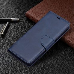 Lacné Kryty | Peňaženkové puzdro Retro Lambskin modré – Samsung Galaxy A13 5G | Lacné Kryty