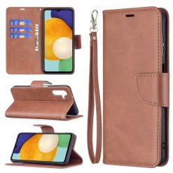 Lacné Kryty | Peňaženkové puzdro Retro Lambskin hnedé – Samsung Galaxy A13 5G | Lacné Kryty