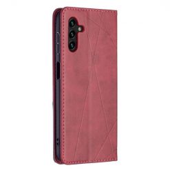 Lacné Kryty | Knižkové puzdro Prismatic červené – Samsung Galaxy A13 5G | Lacné Kryty