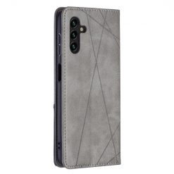 Lacné Kryty | Knižkové puzdro Prismatic sivé – Samsung Galaxy A13 5G | Lacné Kryty