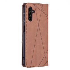 Lacné Kryty | Knižkové puzdro Prismatic hnedé – Samsung Galaxy A13 5G | Lacné Kryty