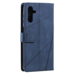 Lacné Kryty | Knižkové puzdro Rhombus modré – Samsung Galaxy A13 5G | Lacné Kryty