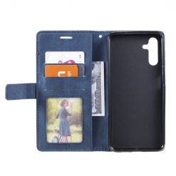 Lacné Kryty | Knižkové puzdro Rhombus modré – Samsung Galaxy A13 5G | Lacné Kryty