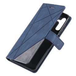 Lacné Kryty | Knižkové puzdro Rhombus modré – Samsung Galaxy A13 5G | Lacné Kryty