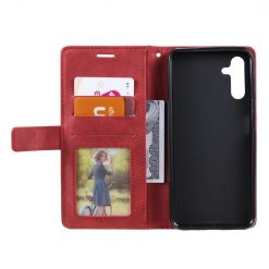 Knižkové puzdro Rhombus červené – Samsung Galaxy A13 5G | Lacné Kryty Lacné Kryty | Knižkové puzdro Rhombus červené – Samsung Galaxy A13 5G | Lacné Kryty
